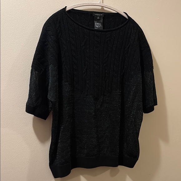 Lafayette 148 Black Knit Sweater - new w/o tag - size XL - cashmere blend - Picture 1 of 6
